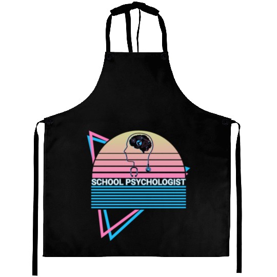 School Psychologist School Psychology Retro Aprons
