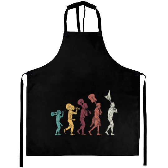 Guitar Players Retro Music Guitarist Aprons