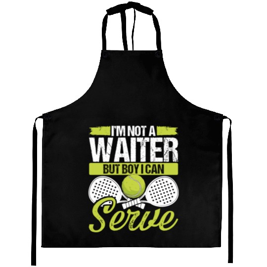 Paddle Tennis Player Match Not a Waiter Serve Aprons