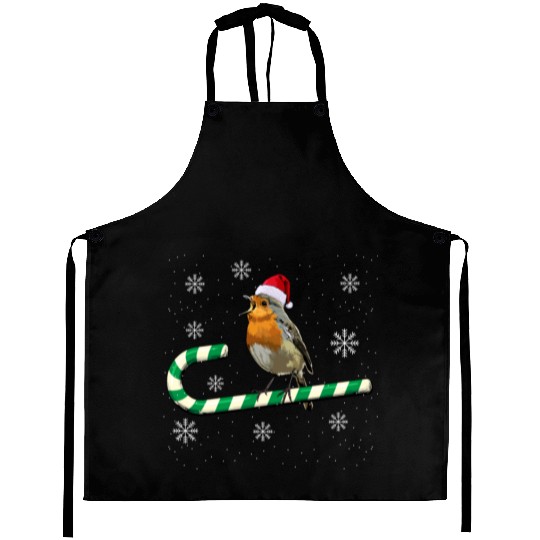 Robin Bird Watching Redbreast Birding Christmas Aprons