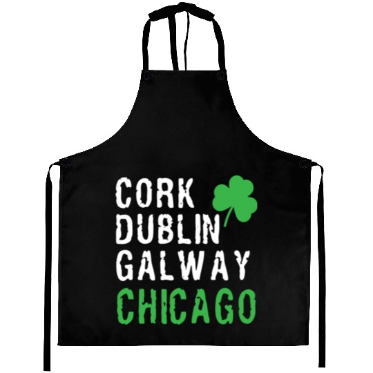 Chicago St Patricks Day Irish Cities Chicago Shamr Aprons