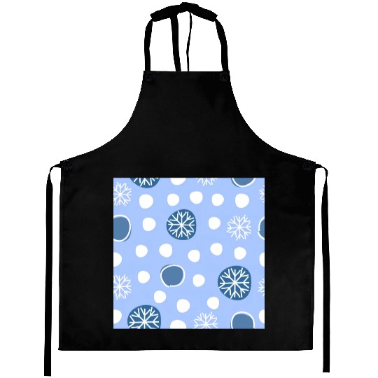 Winter Snowflakes Pattern Aprons