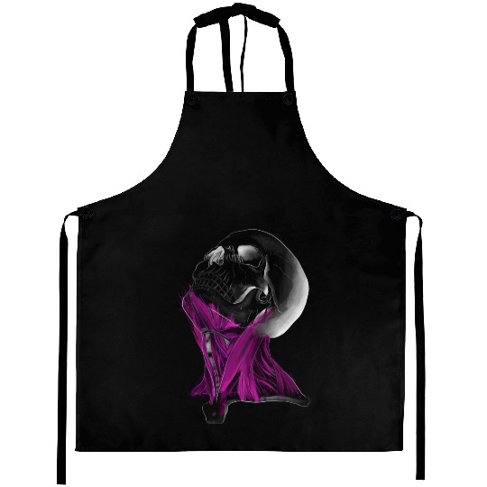 Synthwave Skull Aprons