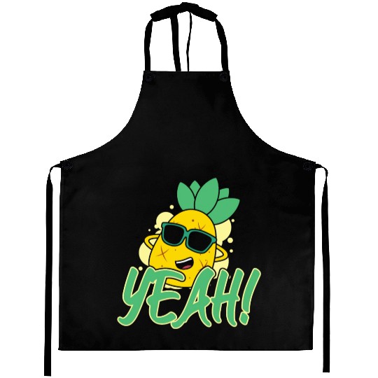 Yeah Relaxed Chill Pineapple Aprons