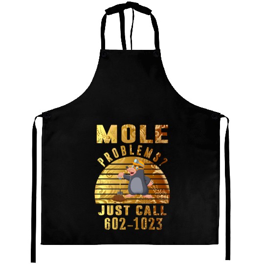 Vintage Mole Day Mole Problems Just Call Aprons
