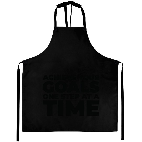 Goal Typography Life Quotes Positive Message Aprons