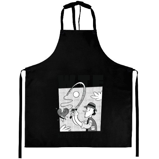 WTF Where's the fish WTF Where's the fish inspirat Aprons