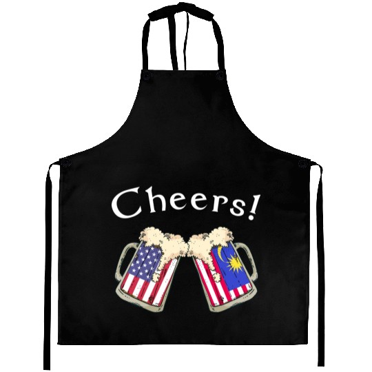 Malaysian American Grown Country Cheers Beer Drink Aprons