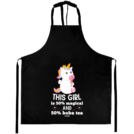 Unicorn girl fantasy horse Aprons
