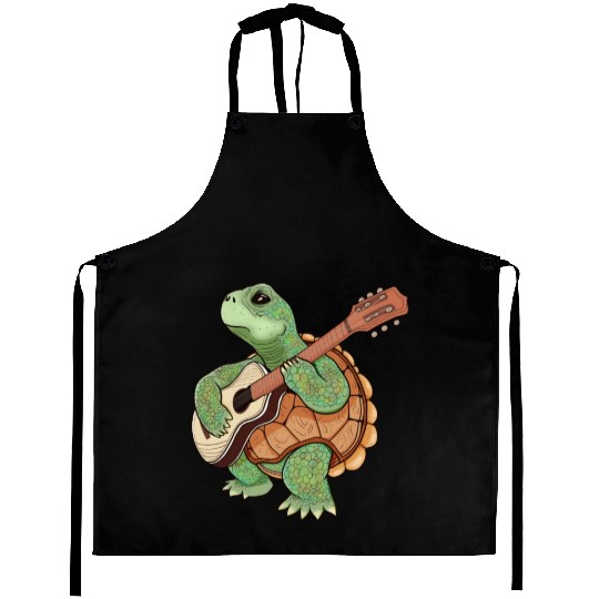 A turtle and a guitar Aprons