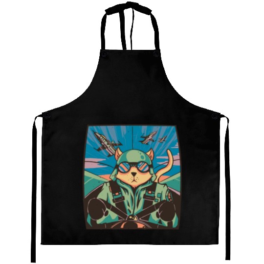 Fighter jet pilot-cat Fighter jet pilot-cat inspir Aprons
