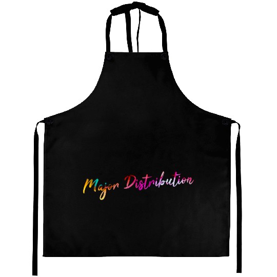 Major Distribution Multicolor Background Minimalis Aprons