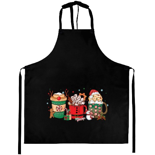 Christmas Hot Chocolate Cup Aprons