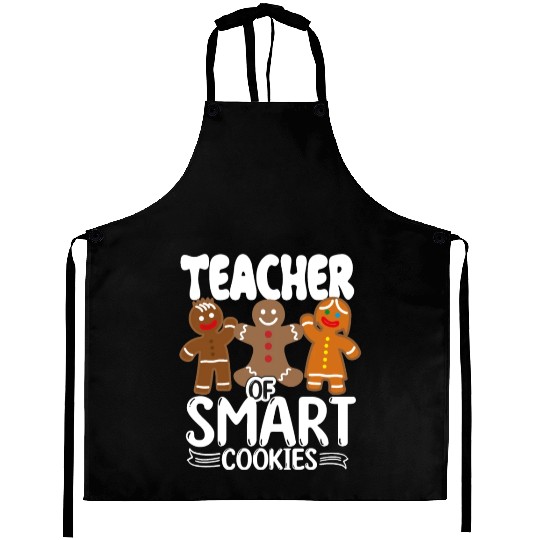 Teacher smart cookies Family Christmas Gingerbread Aprons
