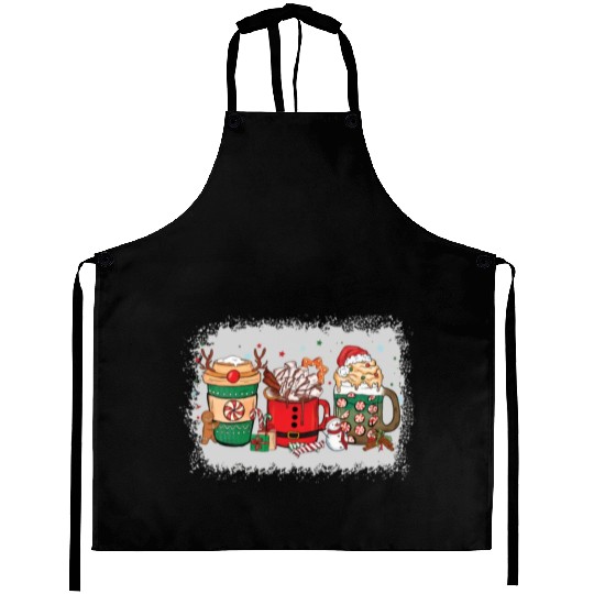 Christmas Hot Chocolate Cup Aprons