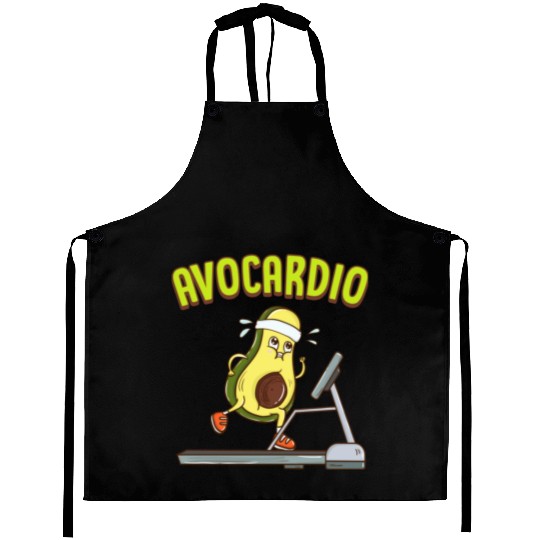 Avocardio Avocado Cardio Pun Running Exercise Gym Aprons