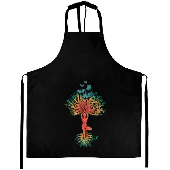 Butterfly Tree Beautiful Animal Butterflies Tree Aprons
