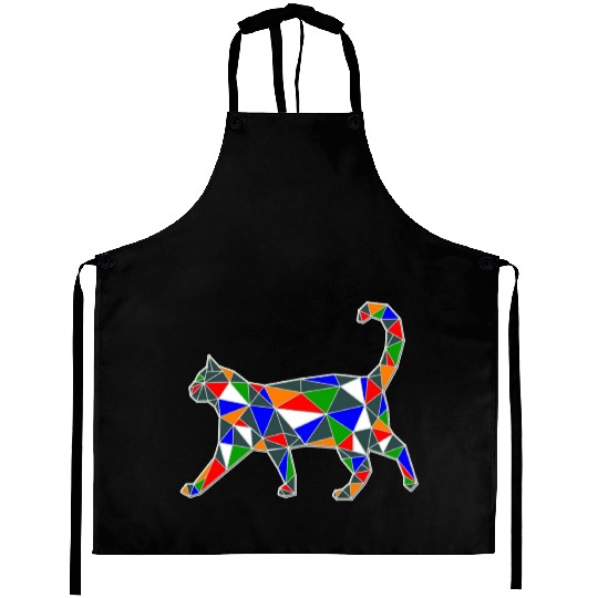 MULTICOLORED CAT Aprons