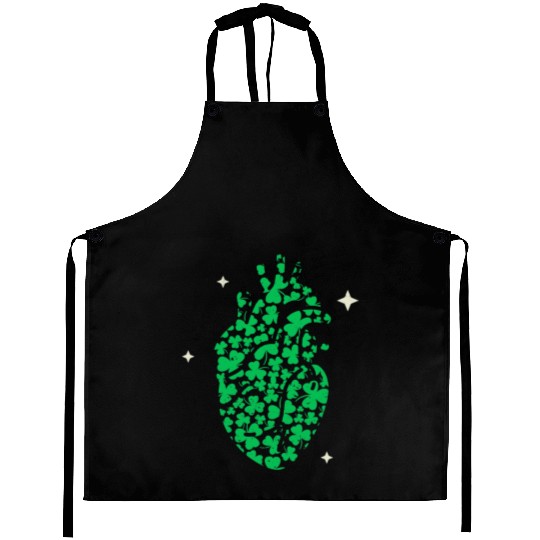 Shamrock Heart Cardiac Nurse St Patricks Day Aprons
