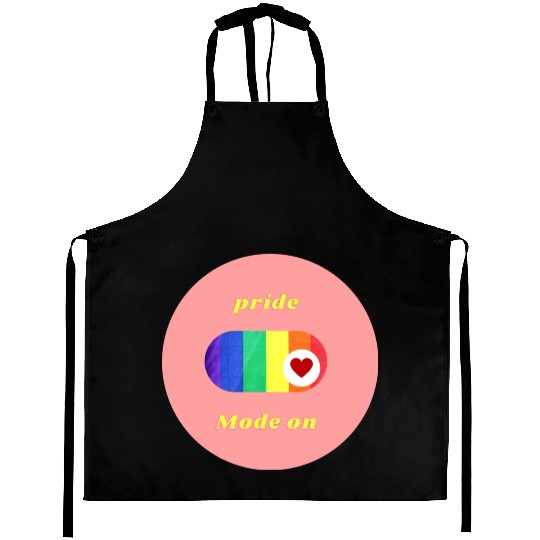 Colorful Pride Mode LGBT Circle Sticker 1 modified Aprons