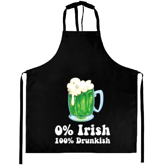 0 Irish Funny St Patricks Day Day Drinking Bar Aprons
