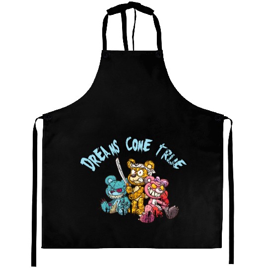 Dreams come True for Teddys Horror Halloween Aprons