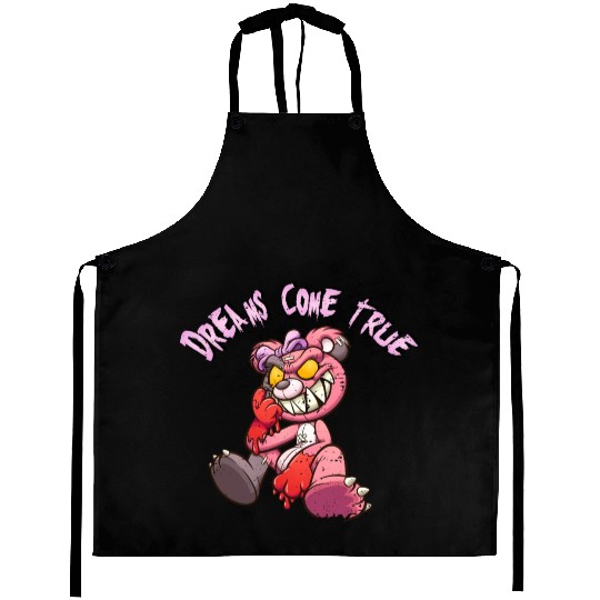 Dream's come true Teddys Horror Halloween Aprons