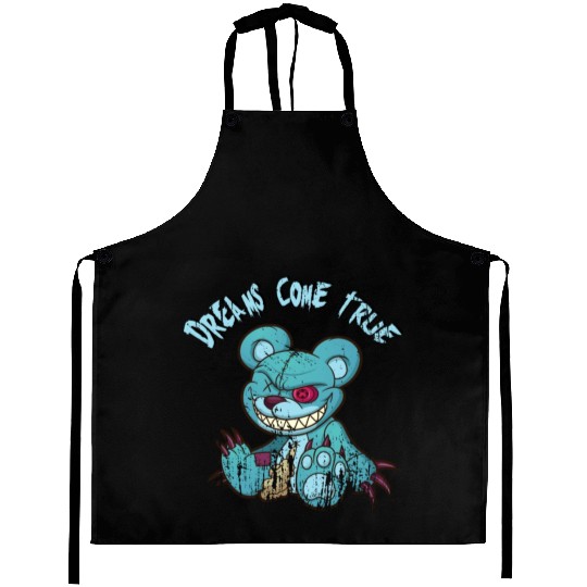dream's come true Teddys Horror Halloween Aprons