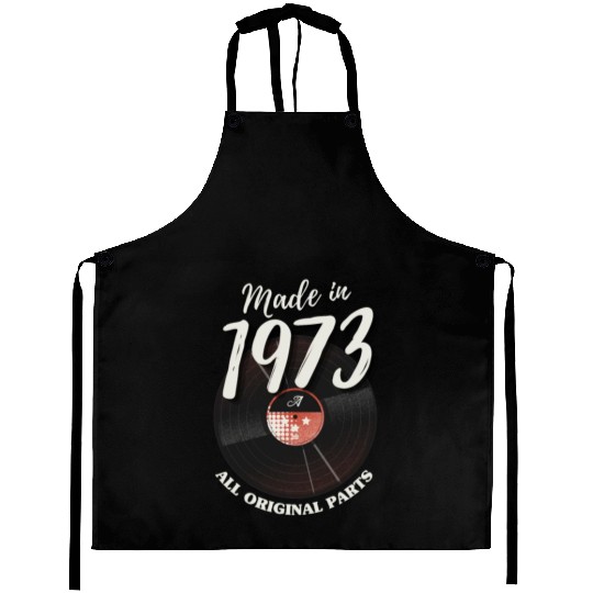 50 Years Vintage 1973 Retro 50th Birthday Aprons