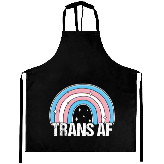 Trans AF Transsexual Transgender Pride Flag Rainbo Aprons