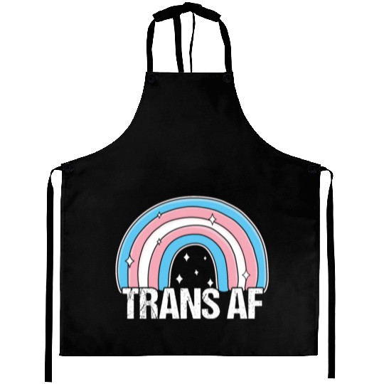 Trans AF Transsexual Transgender Pride Flag Rainbo Aprons