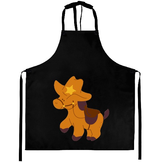 cowboy horse Aprons