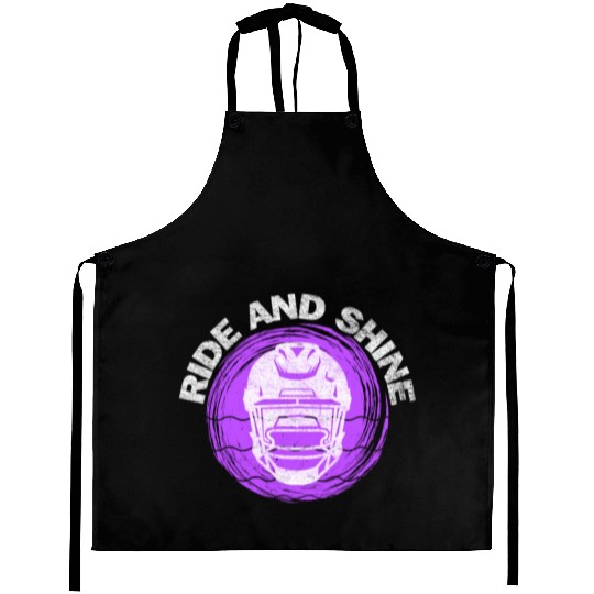 Ride And Shine American Football Men Women Vintage Aprons