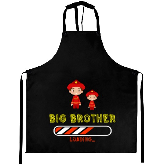 Big brother fire truck fireman Aprons