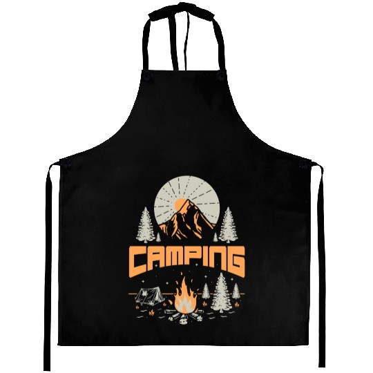 Camping Adventures Lifestyle Aprons