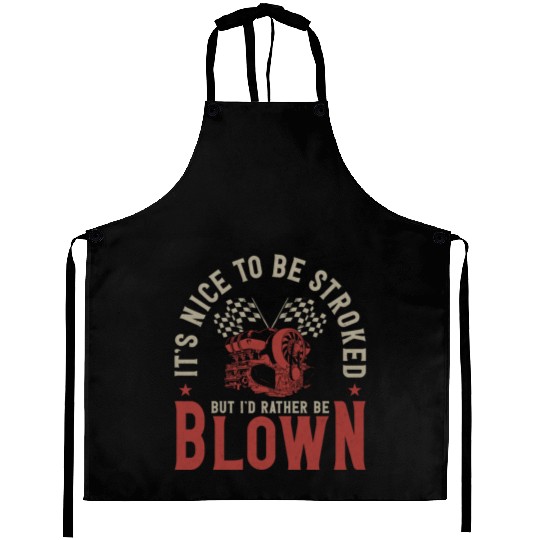 Drag Racing Race Car Pun It's Nice Aprons