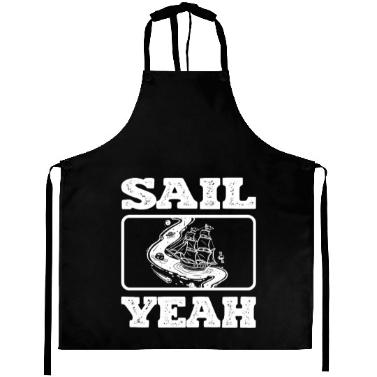 Sail Yeah Ocean Boating Nautical Sailing Sailor Aprons