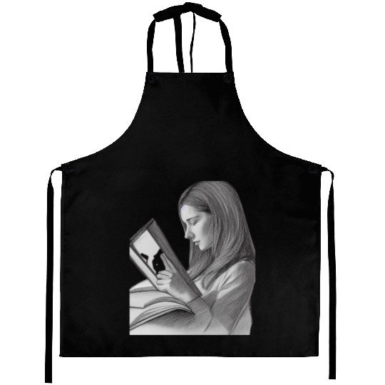 book club ,book lover Aprons
