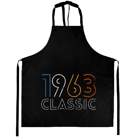 60 Years Vintage 1963 Retro 60th Birthday Aprons