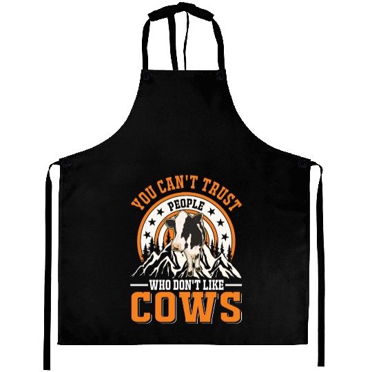 Cow Gift Farmer Cattle Breeder Cows Aprons