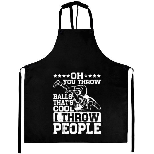 Oh, You Throw Balls, That's Cool, I Throw People 3 Aprons