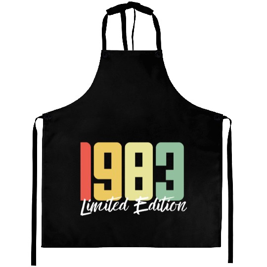 40 Years Vintage 1983 Retro 40th Birthday Aprons