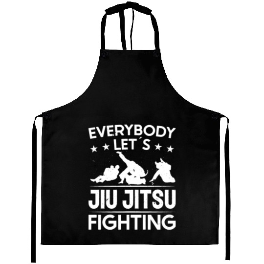 Jujutsu everybody lets jiu jitsu fighting mma Aprons