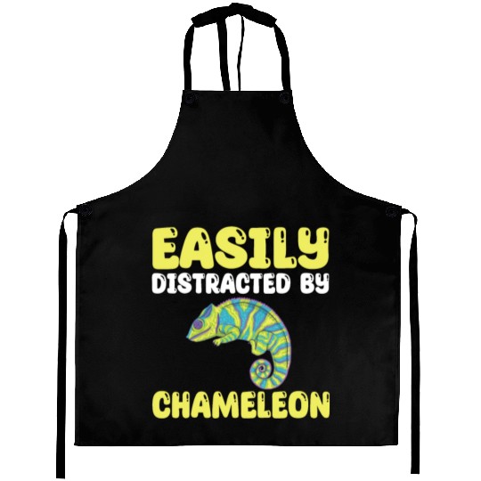 Funny Chameleon Lover Quote Aprons