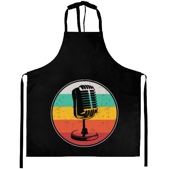 Karaoke Singer Microphone Vocalist Aprons