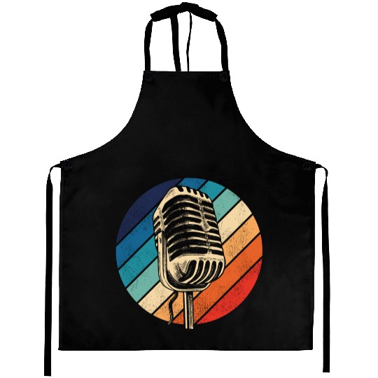 Karaoke Singer Microphone Vocalist Aprons