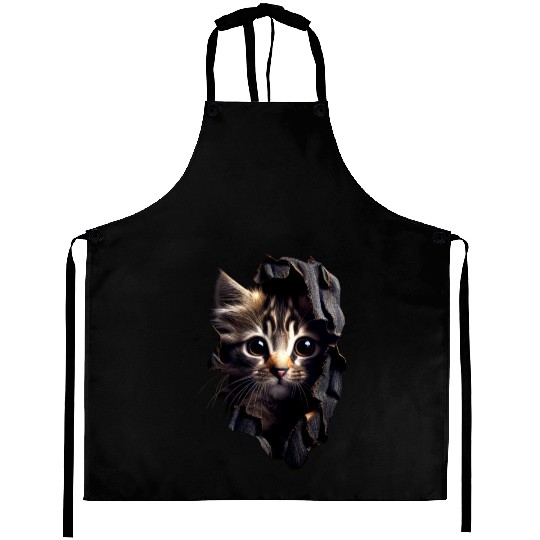 Cat Art Design Cute Cat Mom Meow Paws I Love Cats Aprons