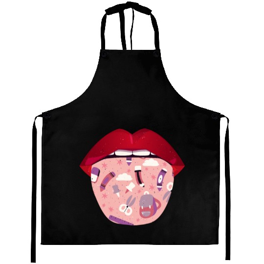 Daycare Teacher Lips Aprons