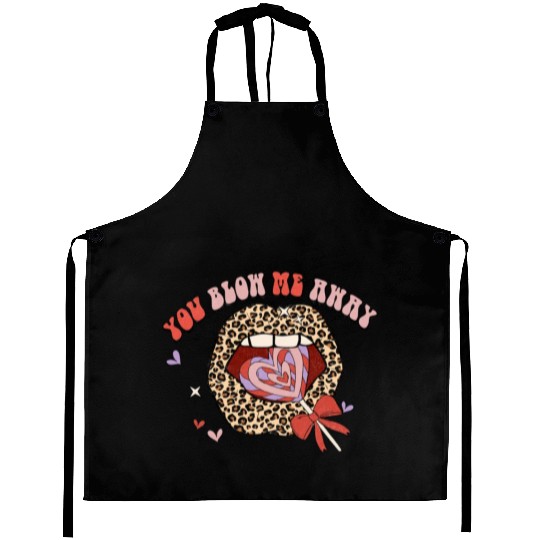 You Blow Me Away -Candy sweet lip groovy Leoaprd Aprons