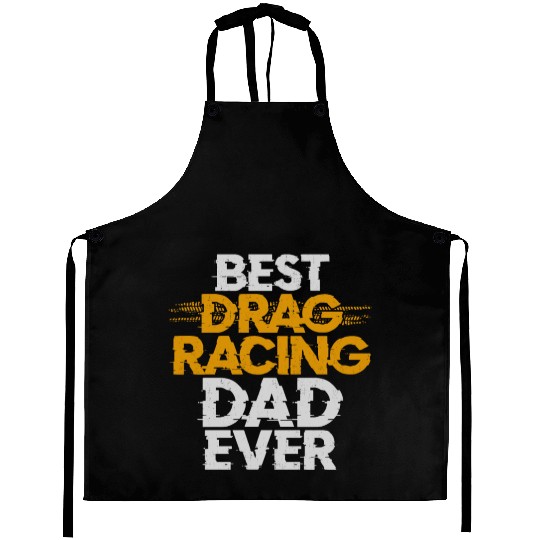 Drag Racing Race Car Dad Vintage Aprons
